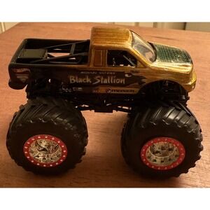 Hot Wheels Monster‎ Jam Truck 1/64 Diecast Spectraflames Black Stallion